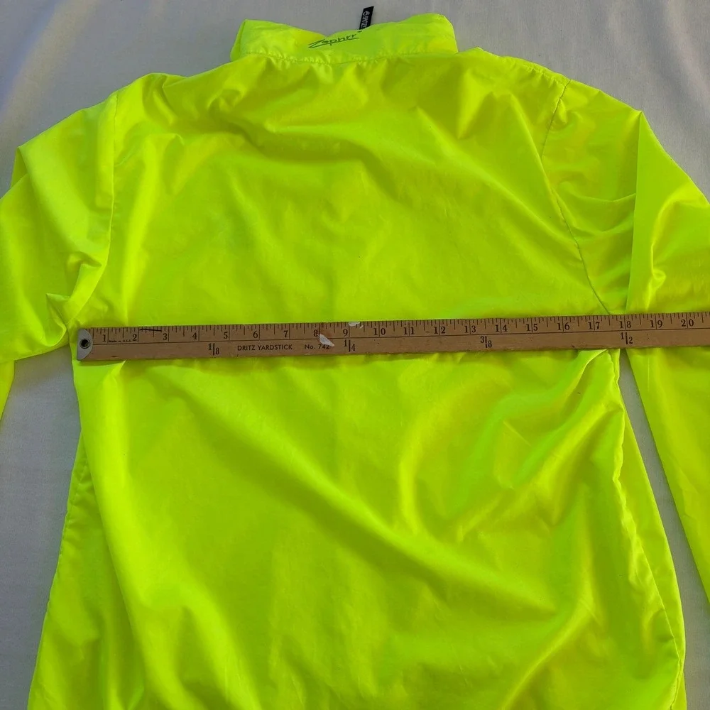 Pearl Izumi Zephrr‎ Cycling Jacket Neon Yellow High Vis Windbreaker Mens Small